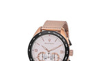 Maserati Traguardo 45mm Chronograph Rose Gold Mesh Strap White Dial Watch For Men - R8873612011 Buy Now By Maserati