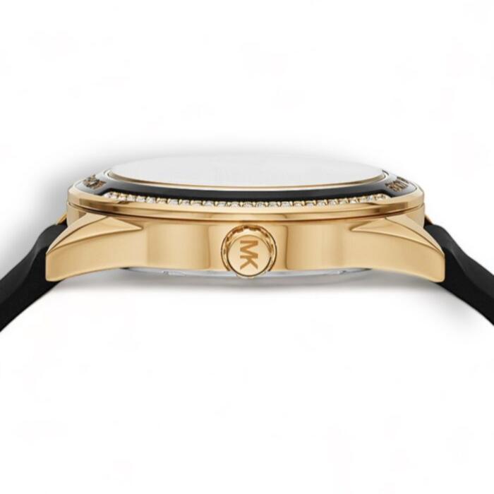 Michael Kors Quartz Black Dial Black Silicone Strap Watch For Women - MK6944 Buy Now By Michael Kors