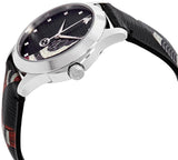 Gucci Le Marche Des Merveilles Black Dial Black Leather Strap Unisex Watch - YA1264007 Buy Now By Gucci