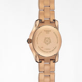 Tissot T Wave Black Dial Rose Gold Steel Strap Watch For Women - T112.210.33.051.00 Buy Now By Tissot