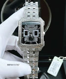 Bulova Crystal Collection Black Dial Silver Steel Strap Watch for Men - 98C108 Buy Now By Bulova