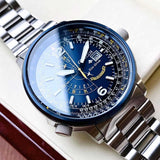 Citizen Promaster Nighthawk Eco Drive Navy Blue Dial Silver Steel Strap Watch For Men - BJ7006-56L Buy Now By Citizen