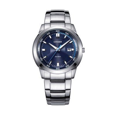 Citizen Eco Drive Blue Dial Silver Stainless Steel Watch For Men - BM7140-54L Buy Now By Citizen