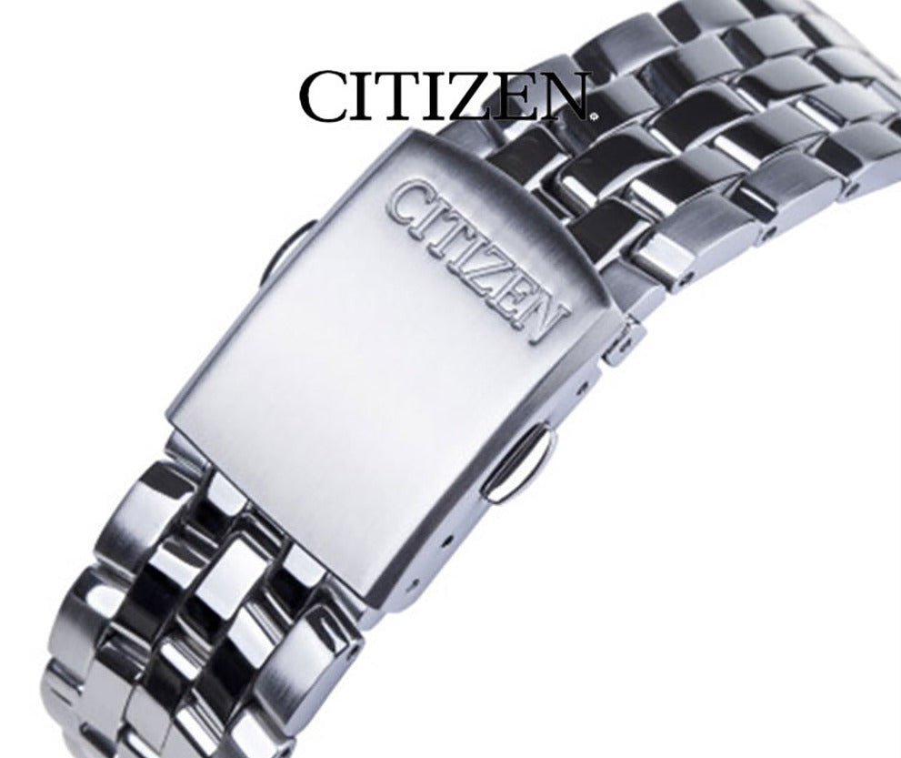 Citizen Eco Drive Blue Dial Silver Steel Strap Watch For Men - BM7250-56L Buy Now By Citizen