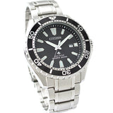 Citizen Promaster Diver Chronograph Black Dial Silver Steel Strap Watch For Men - BN0190-82E Buy Now By Citizen