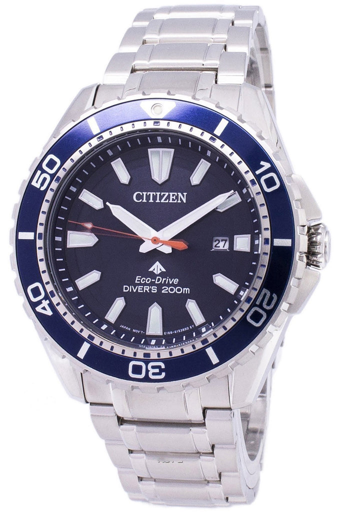 Citizen Promaster Marine Blue Dial Silver Steel Strap Watch For Men - BN0191-80L Buy Now By Citizen