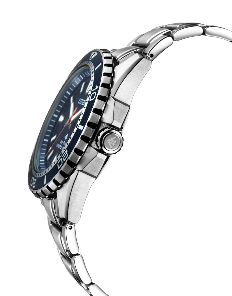 Citizen Promaster Marine Blue Dial Silver Steel Strap Watch For Men - BN0191-80L Buy Now By Citizen