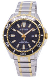 Citizen Eco Drive Promaster Diver Black Dial Two Tone Steel Strap Watch For Men - BN0194-57E Buy Now By Citizen