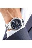 Hugo Boss Ikon Blue Dial Silver Steel Strap Watch for Men - 1512963
