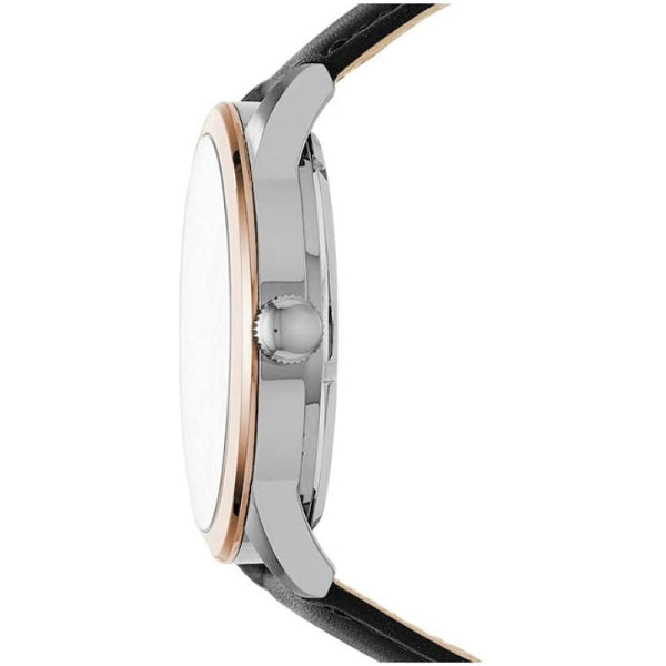 Fossil Flynn Mechanical Black Dial Black Leather Strap Watch for Men - BQ2216 Buy Now By Fossil