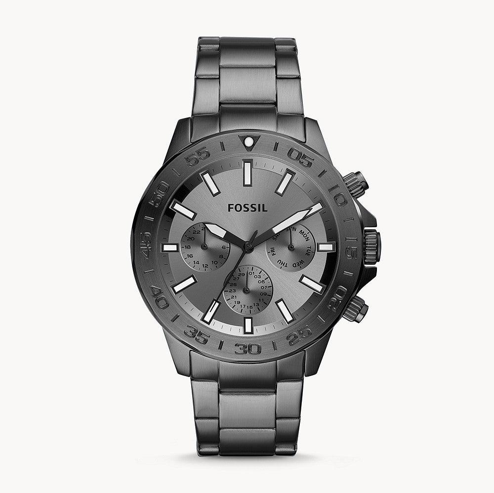 Fossil Bannon Multifunction Chronograph Grey Dial Grey Steel Strap Watch for Men - BQ2491 Buy Now By Fossil