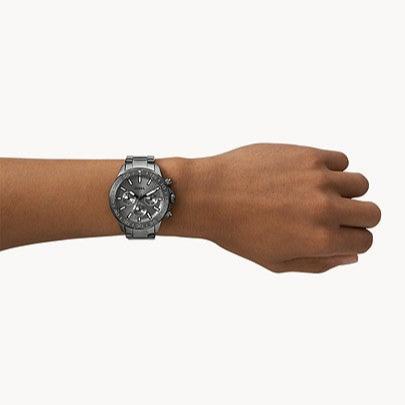 Fossil Bannon Multifunction Chronograph Grey Dial Grey Steel Strap Watch for Men - BQ2491 Buy Now By Fossil