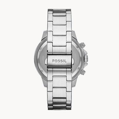 Fossil Bannon Chronograph Green Dial Silver Steel Strap Watch for Men - BQ2492 Buy Now By Fossil