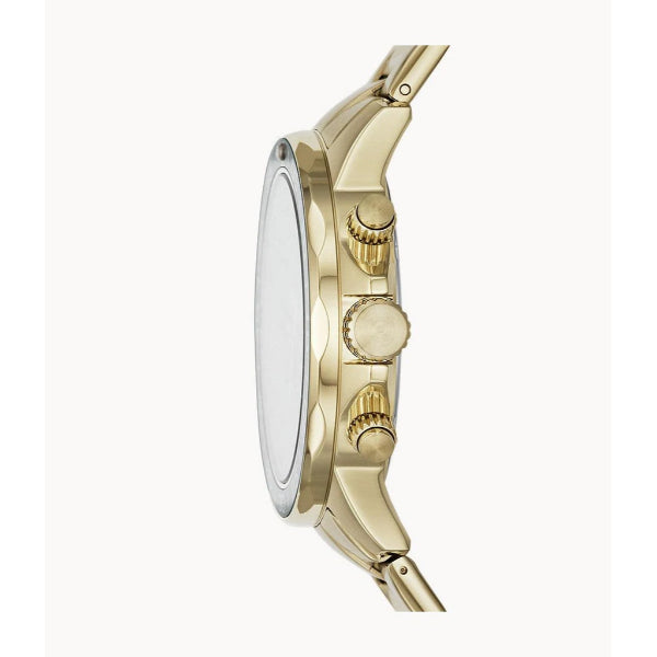 Fossil Bannon Multifunction Chronograph Green Dial Gold Steel Strap Watch for Men - BQ2493 Buy Now By Fossil