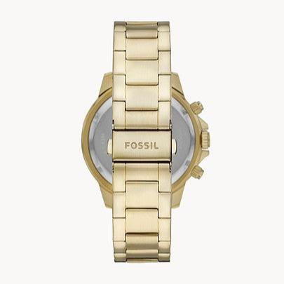 Fossil Bannon Multifunction Chronograph Green Dial Gold Steel Strap Watch for Men - BQ2493 Buy Now By Fossil