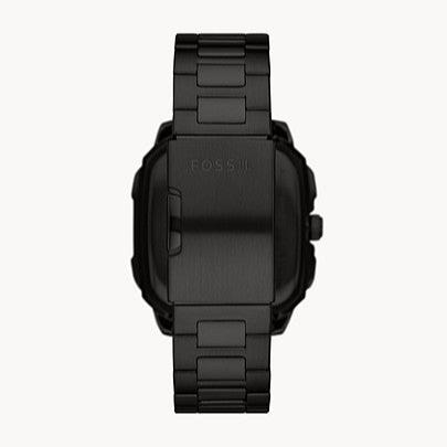 Fossil Inscription Automatic Skeleton Black Dial Black Steel Strap Watch for Men - BQ2574 Buy Now By Fossil