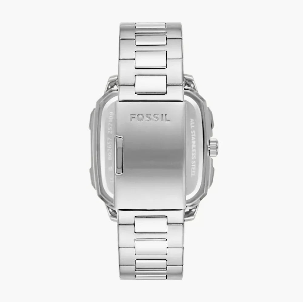 Fossil Inscription Multifunction Black Dial Silver Steel Strap Watch for Men - BQ2655 Buy Now By Fossil