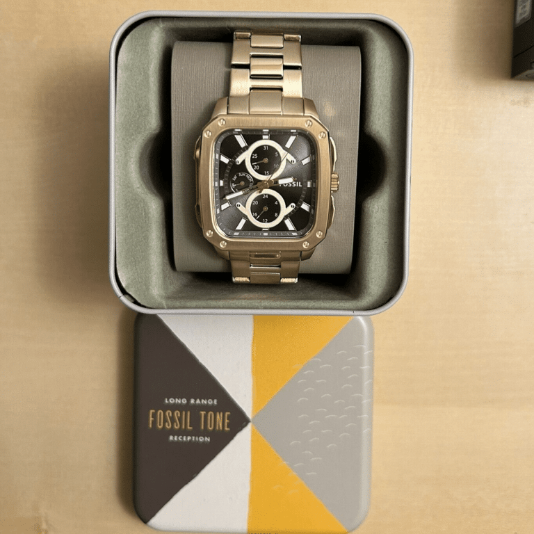 Fossil Inscription Multifunction Black Dial Gold Steel Strap Watch for Men - BQ2656 Buy Now By Fossil