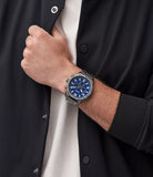 Fossil Brox Multifunction Blue Dial Grey Steel Strap Watch for Men - BQ2798 Buy Now By Fossil