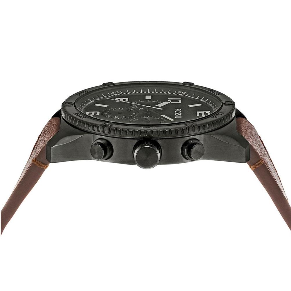 Fossil Brox Multifunction Grey Dial Brown Leather Strap Watch for Men - BQ2800 Buy Now By Fossil