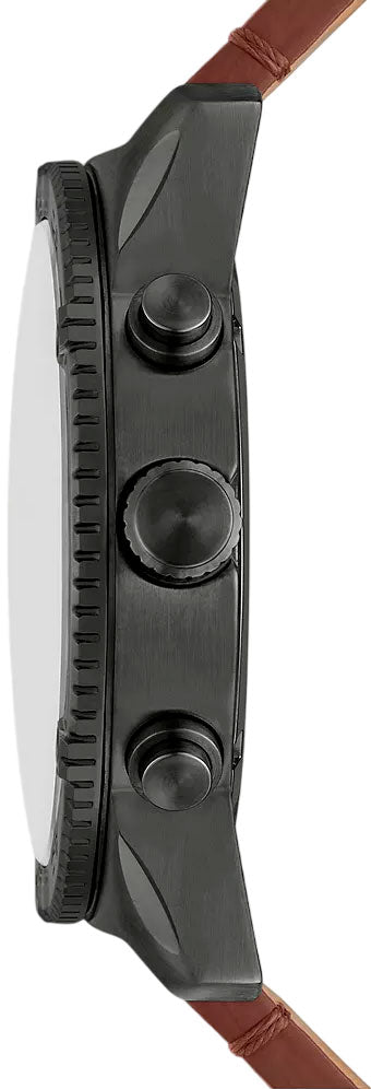 Fossil Brox Multifunction Grey Dial Brown Leather Strap Watch for Men - BQ2800 Buy Now By Fossil