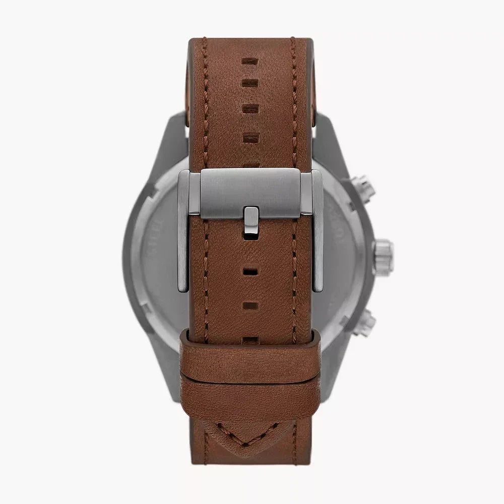 Fossil Brox Multifunction Green Dial Brown Leather Strap Watch for Men - BQ2801 Buy Now By Fossil