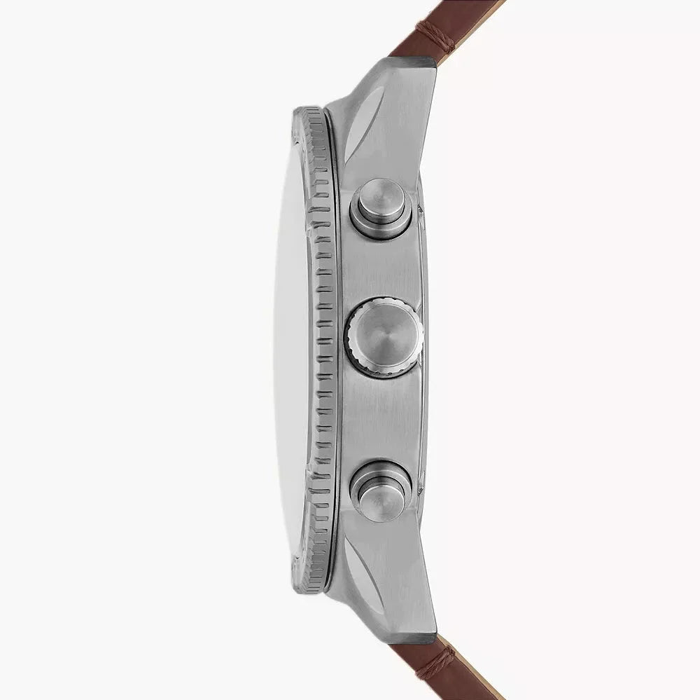 Fossil Brox Multifunction Green Dial Brown Leather Strap Watch for Men - BQ2801 Buy Now By Fossil