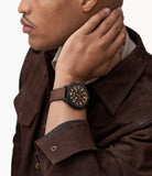 Fossil Brox Multifunction Brown Dial Brown Leather Strap Watch for Men - BQ2802 Buy Now By Fossil