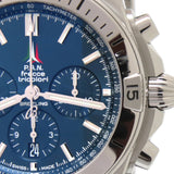 Breitling Chronomat B01 42 Frecce Tricolori Blue Dial Silver Steel Strap Watch for Men - AB01344A1C1A1 Buy Now By Breitling
