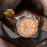 Breitling Premier B01 Chronograph 42 Beige Dial Brown Leather Strap Watch for Men - AB0145331K1P1 Buy Now By Breitling