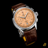 Breitling Premier B01 Chronograph 42 Beige Dial Brown Leather Strap Watch for Men - AB0145331K1P1 Buy Now By Breitling
