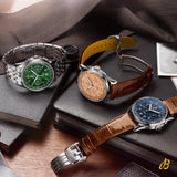 Breitling Premier B01 Chronograph 42 Green Dial Silver Steel Strap Watch for Men - AB0145371L1A1 Buy Now By Breitling