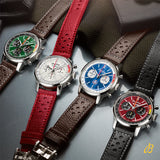 Breitling Top Time B01 Ford Mustang Green Dial Brown Leather Strap Watch for Men - AB01762A1L1X1 Buy Now By Breitling