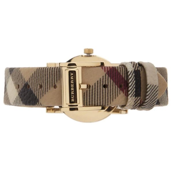 Burberry The City Diamonds Mother of Pearl Dial Brown Leather Strap Watch for Women - BU9226 Buy Now By Burberry
