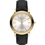 Burberry The City Gold Dial Black Leather Strap Watch for Men - BU2353 Buy Now By Burberry