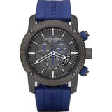 Burberry Sports Chronograph Black Dial Blue Rubber Strap Watch for Men - BU7714 Buy Now By Burberry