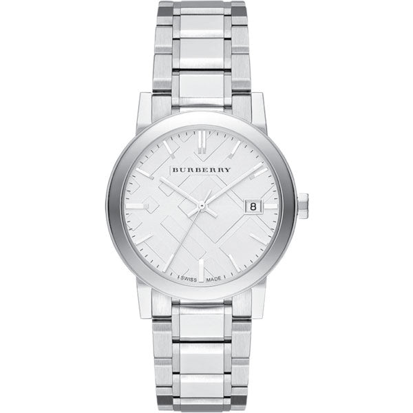 Burberry The City Silver Dial Silver Steel Strap Watch for Women - BU9000 Buy Now By Burberry