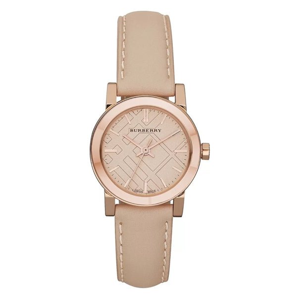 Burberry The City Gold Dial Beige Leather Strap Watch for Women - BU9210 Buy Now By Burberry