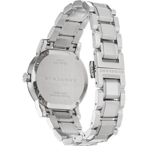 Burberry The City White Dial Silver Steel Strap Watch for Women - BU9100 Buy Now By Burberry