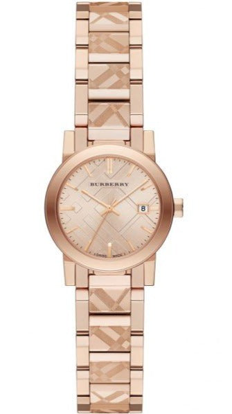 Burberry The City Rose Gold Dial Rose Gold Steel Strap Watch for Women - BU9235 Buy Now By Burberry