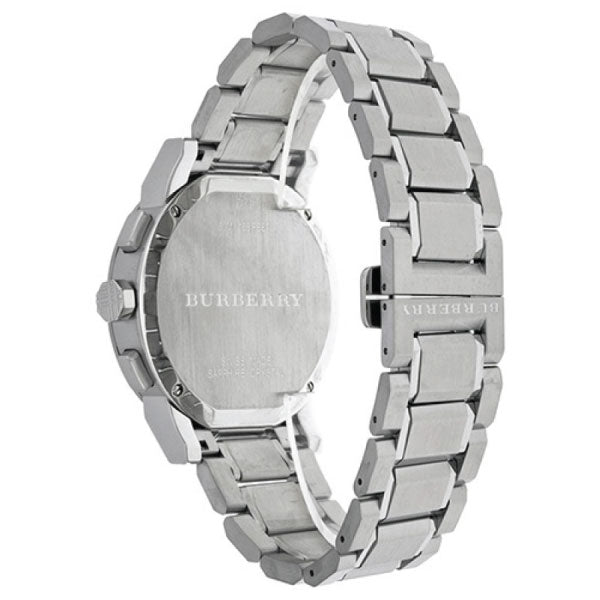 Burberry The City Chronograph Silver Dial Silver Steel Strap Watch for Men - BU9350 Buy Now By Burberry