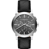 Burberry The City Grey Dial Black Leather Strap Watch for Men - BU9359 Buy Now By Burberry