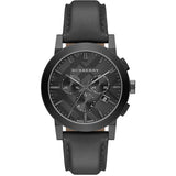 Burberry The City Black Dial Black Leather Strap Watch for Men - BU9364 Buy Now By Burberry