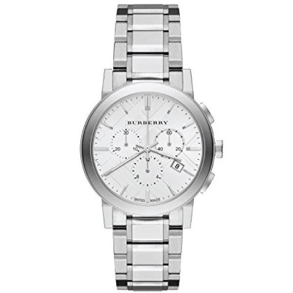 Burberry The City White Dial Silver Steel Strap Watch for Men - BU9750 Buy Now By Burberry