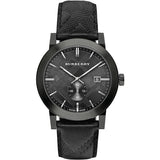 Burberry The City Black Dial Black Leather Strap Watch for Men - BU9906 Buy Now By Burberry