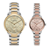 Burberry The Classic Gold Dial Two Tone Steel Strap Watch for Men - BU10011 Buy Now By Burberry