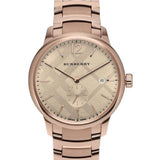 Burberry The Classic Rose Gold Dial Rose Gold Steel Strap Watch for Men - BU10013 Buy Now By Burberry
