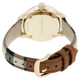 Burberry Classic Champagne Gold Dial Horseferry Leather Strap Watch for Women - BU10104 Buy Now By Burberry