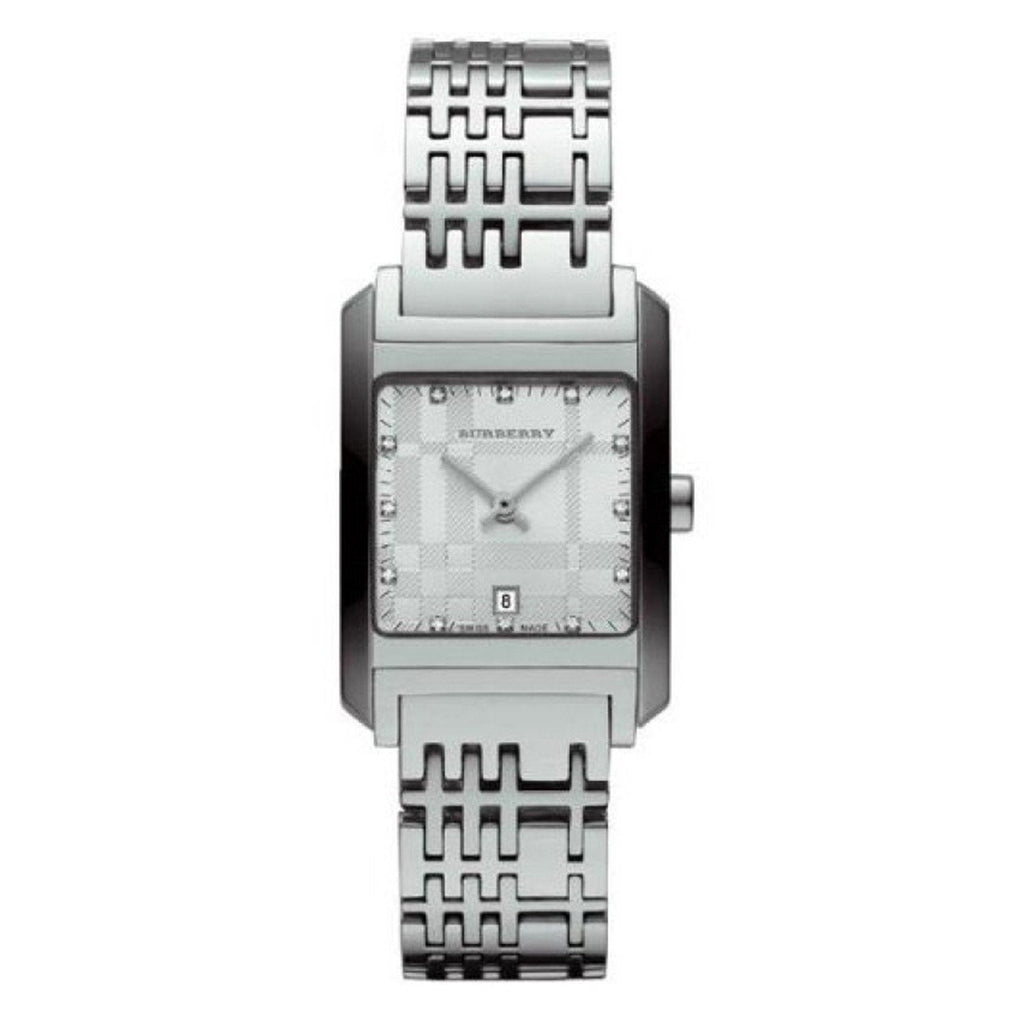 Burberry Heritage Diamond White Dial Silver Stainless Steel Strap Watch for Women - BU1583 Buy Now By Burberry