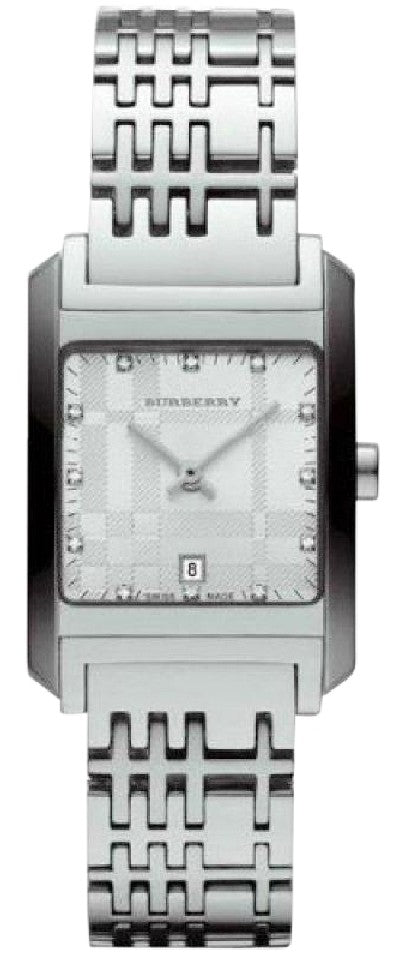Burberry Heritage Diamond White Dial Silver Stainless Steel Strap Watch for Women - BU1583 Buy Now By Burberry